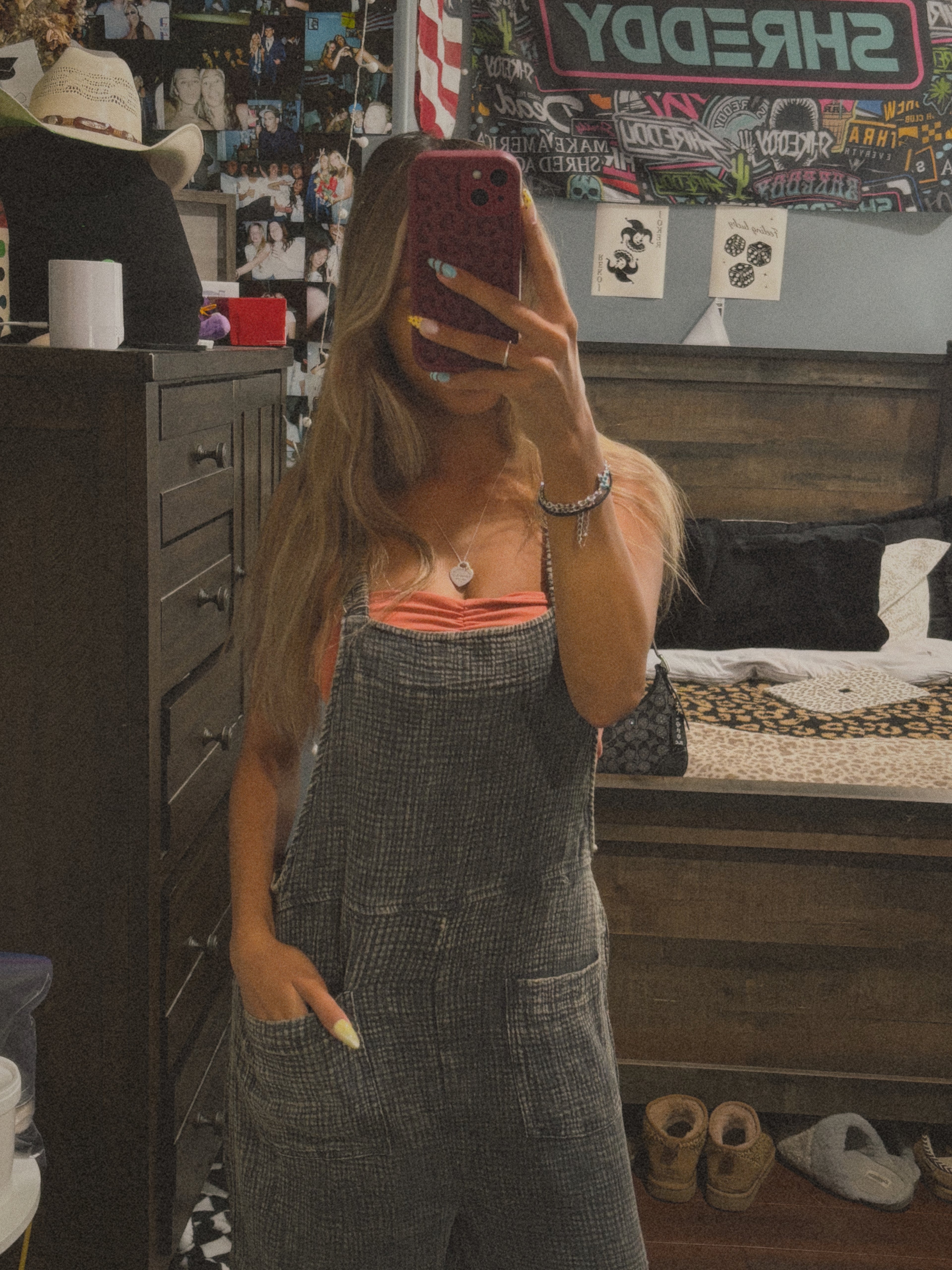 Wide Leg Overalls