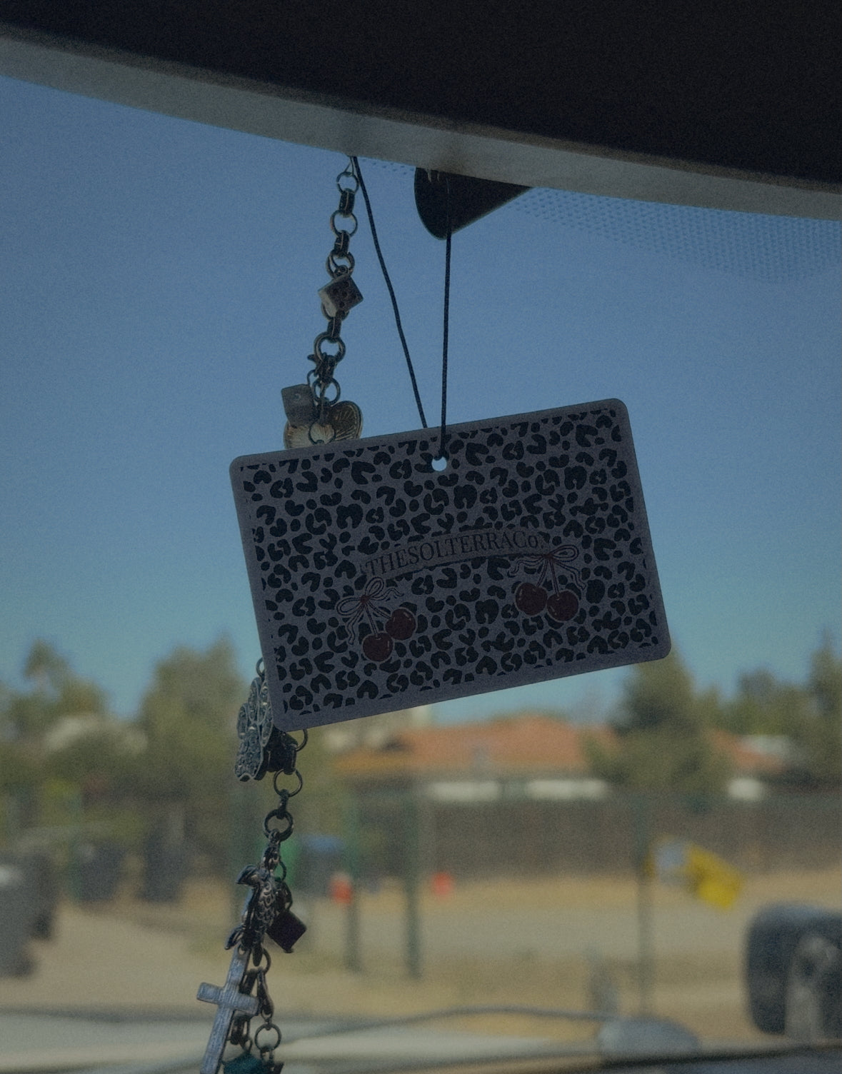 Leopard print car freshener