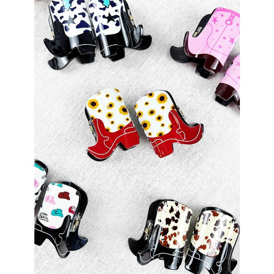 Mini Cowboy Boot  Claw Clip