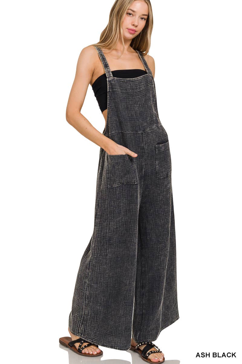 Wide Leg Overalls